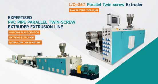 Extruder le haghaidh Líne Easbhrúite Píob PVC-U